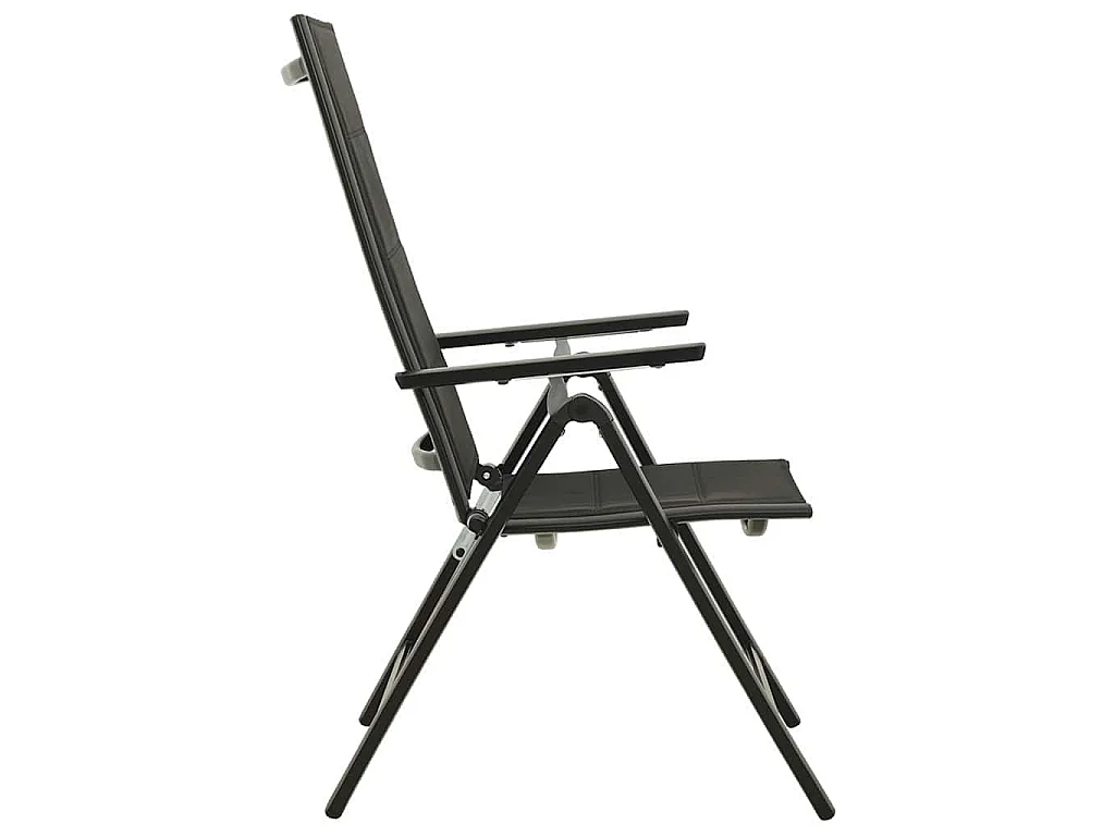 Ensemble à manger de jardin 9 pcs aluminium anthracite