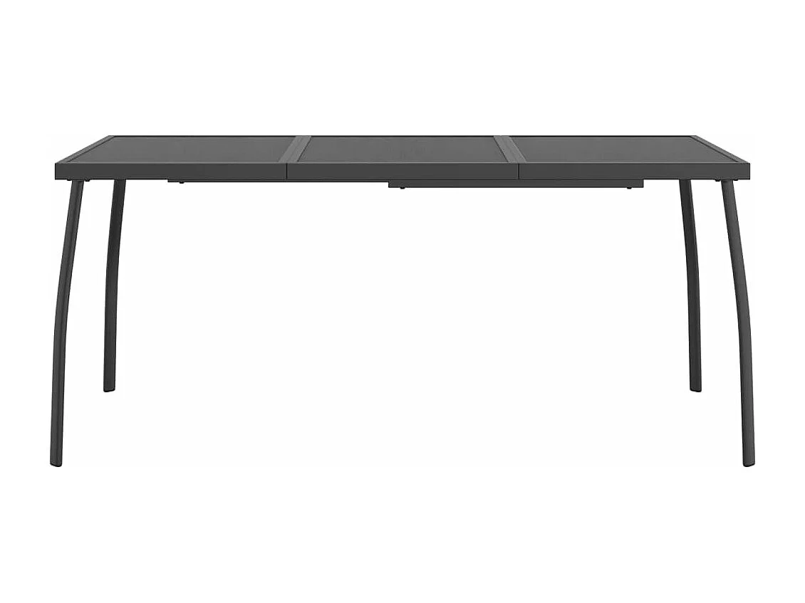 Ensemble à manger de jardin 9 pcs anthracite métal maille