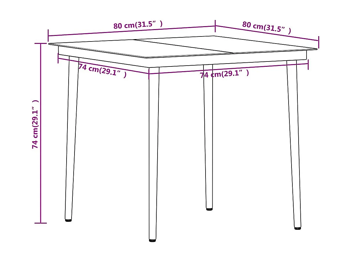 Ensemble à manger de jardin 3 pcs Chêne
