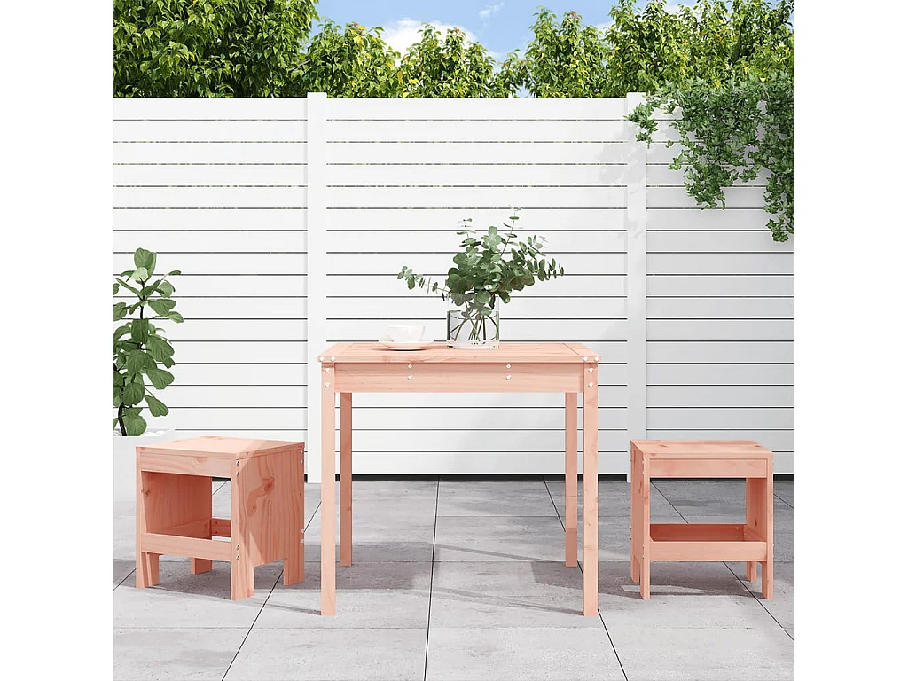 Ensemble de bistrot de jardin 3 pcs bois massif Douglas