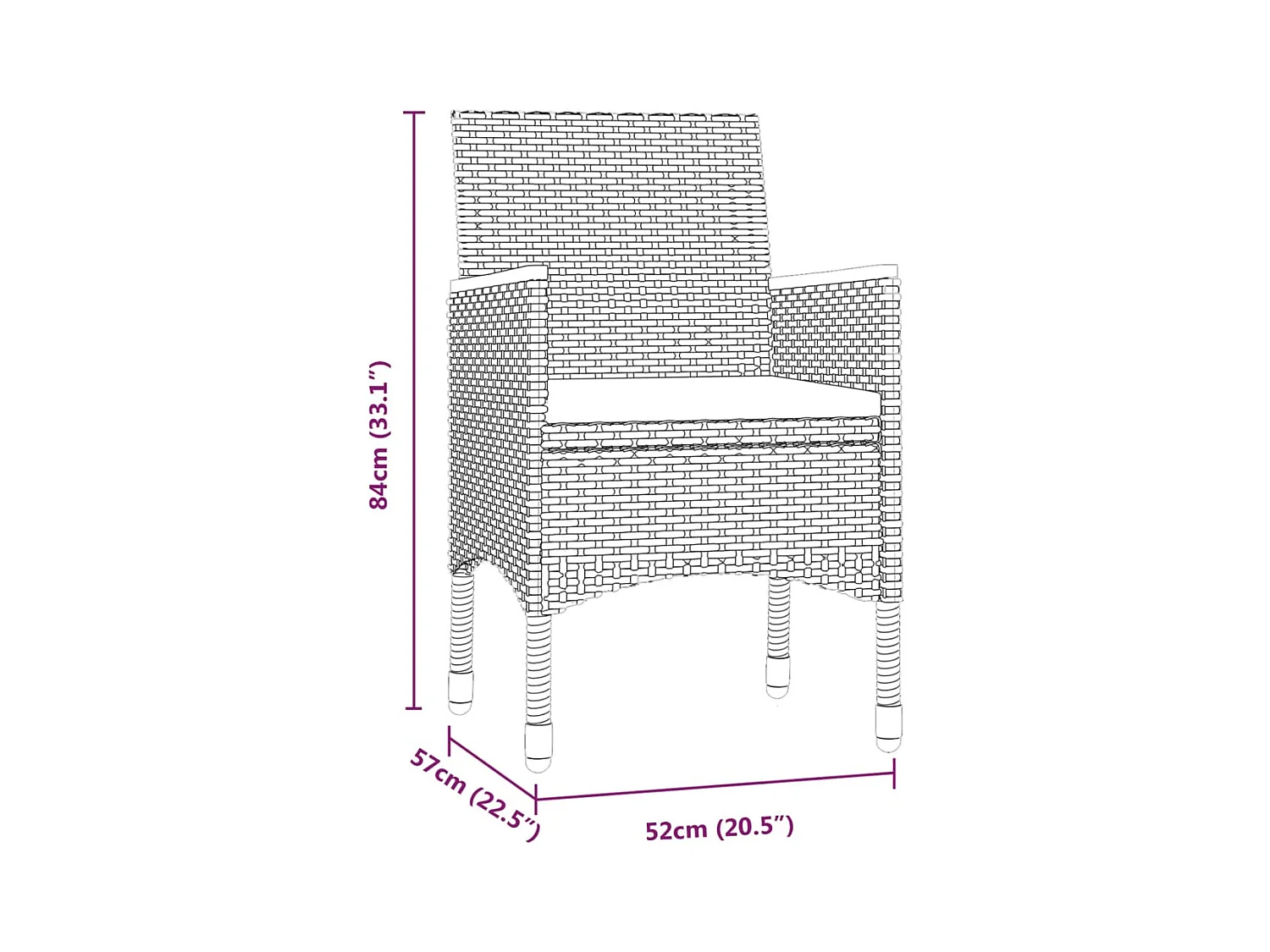 Set da Pranzo da Giardino 5 pz con Cuscini Grigio e Nero