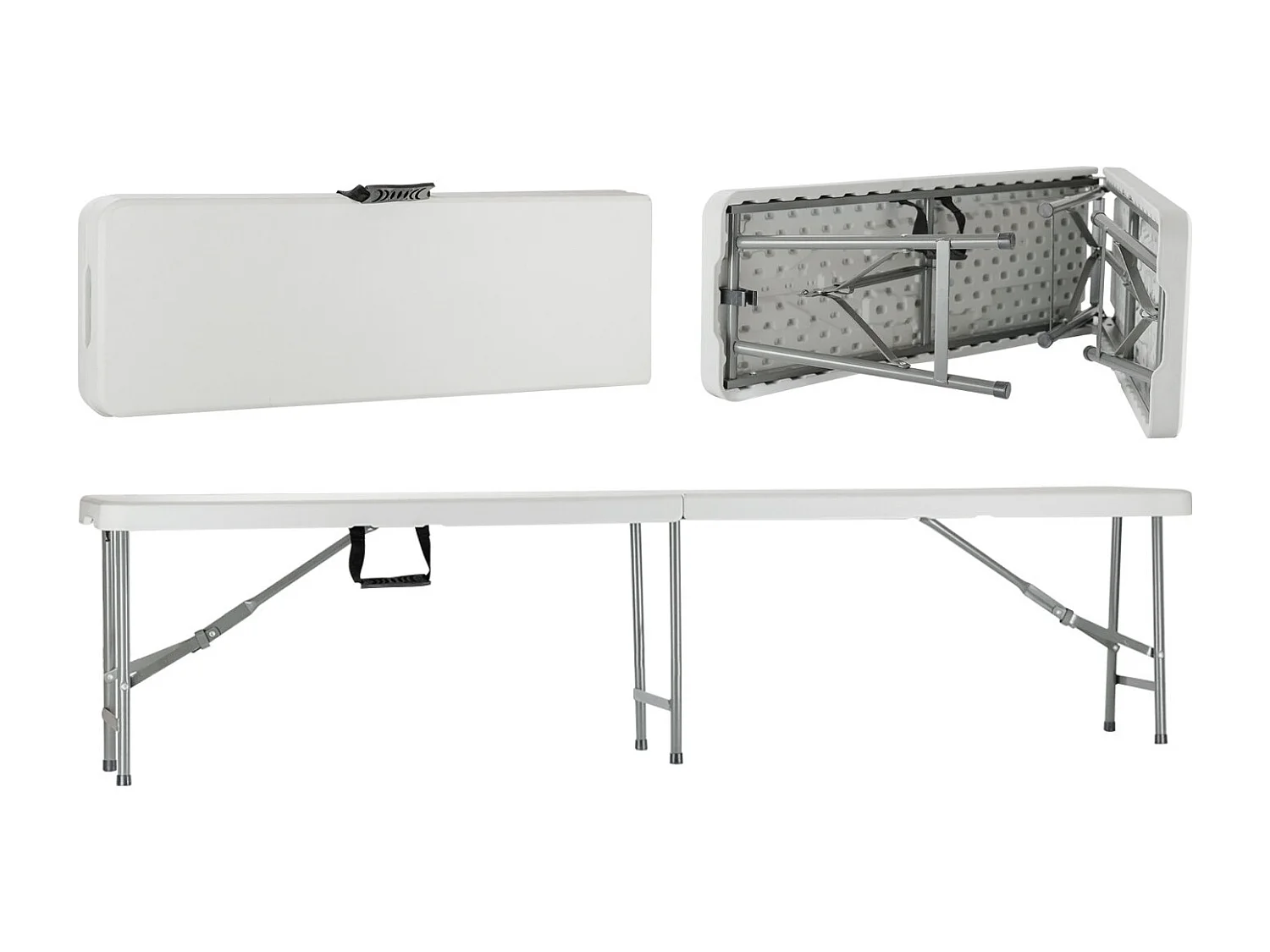 Set tavolo pieghevole con 2 panche 180cm Catering Thinia Home