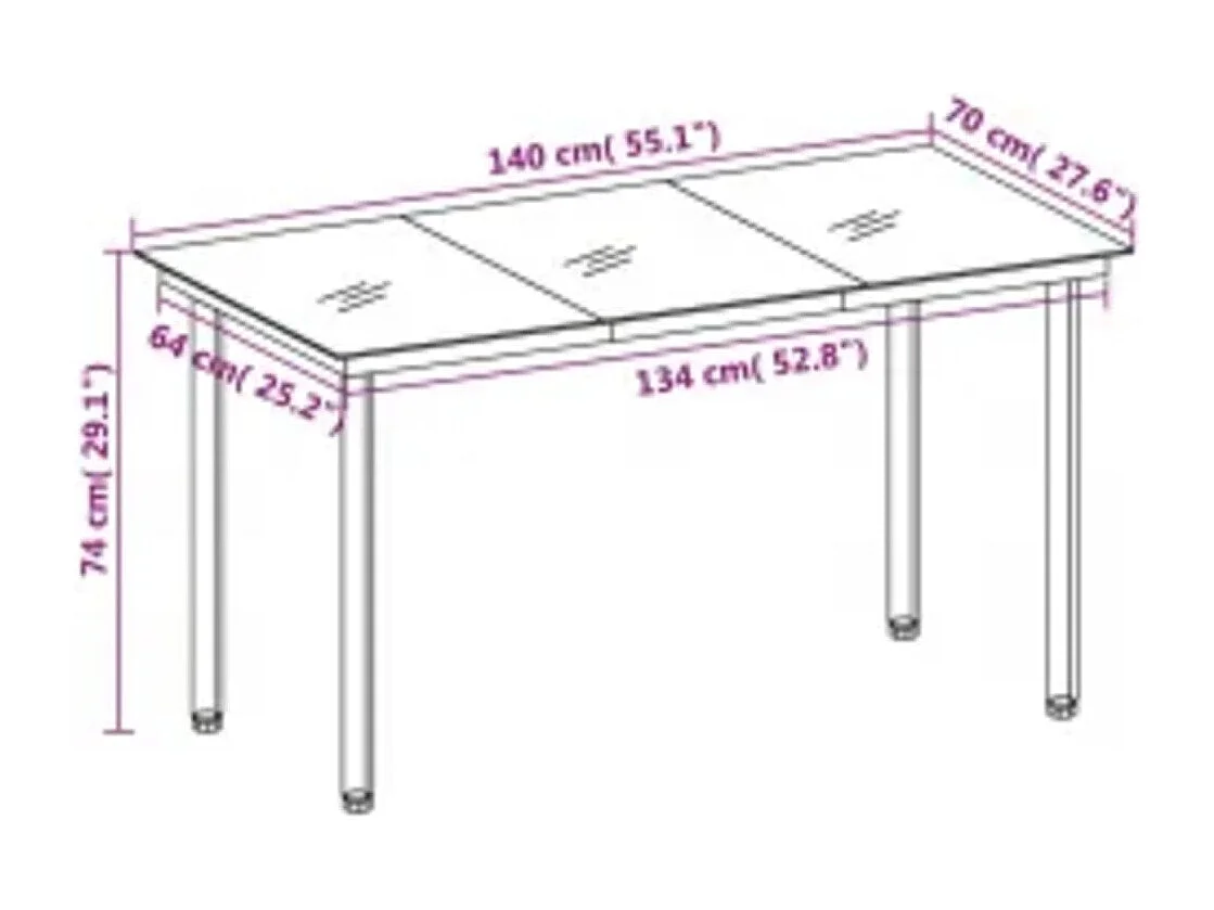 Set da Pranzo da Giardino 7 pz con Cuscini Grigio e Nero