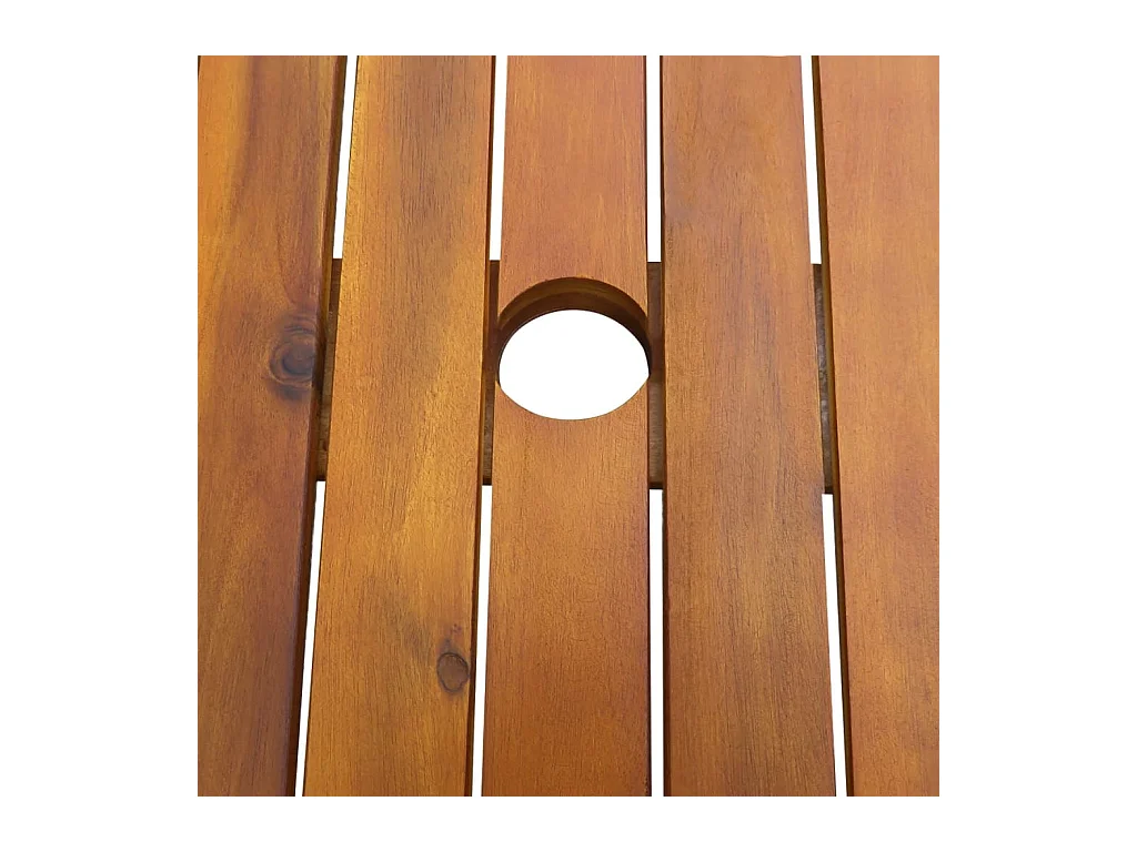 Set da Pranzo da Giardino 7 pz in Legno Massello di Acacia
