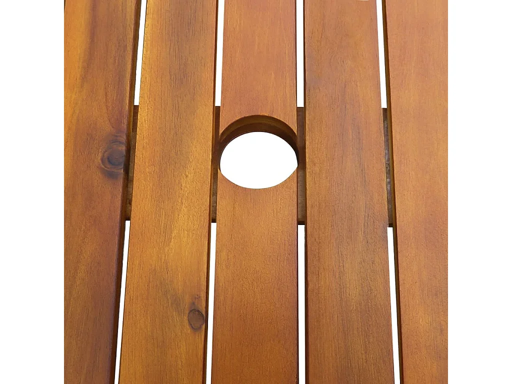 Ensemble à manger d'extérieur 7 pcs Bois d'acacia solide