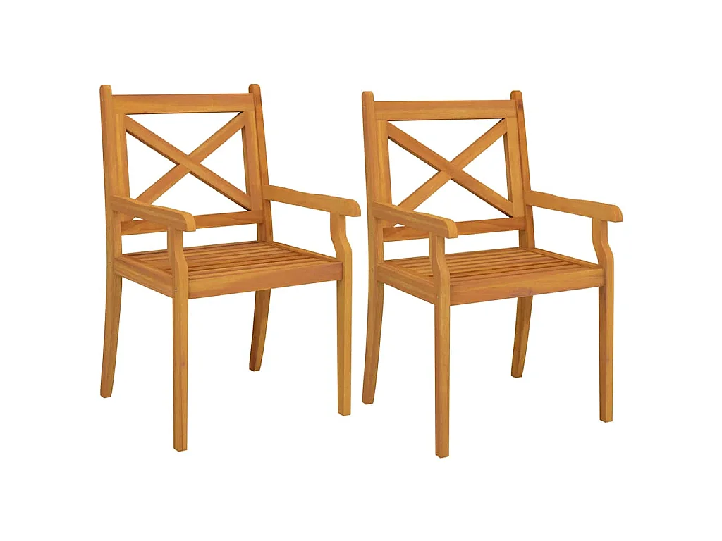 Ensemble à manger de jardin 3 pcs Bois d'acacia solide