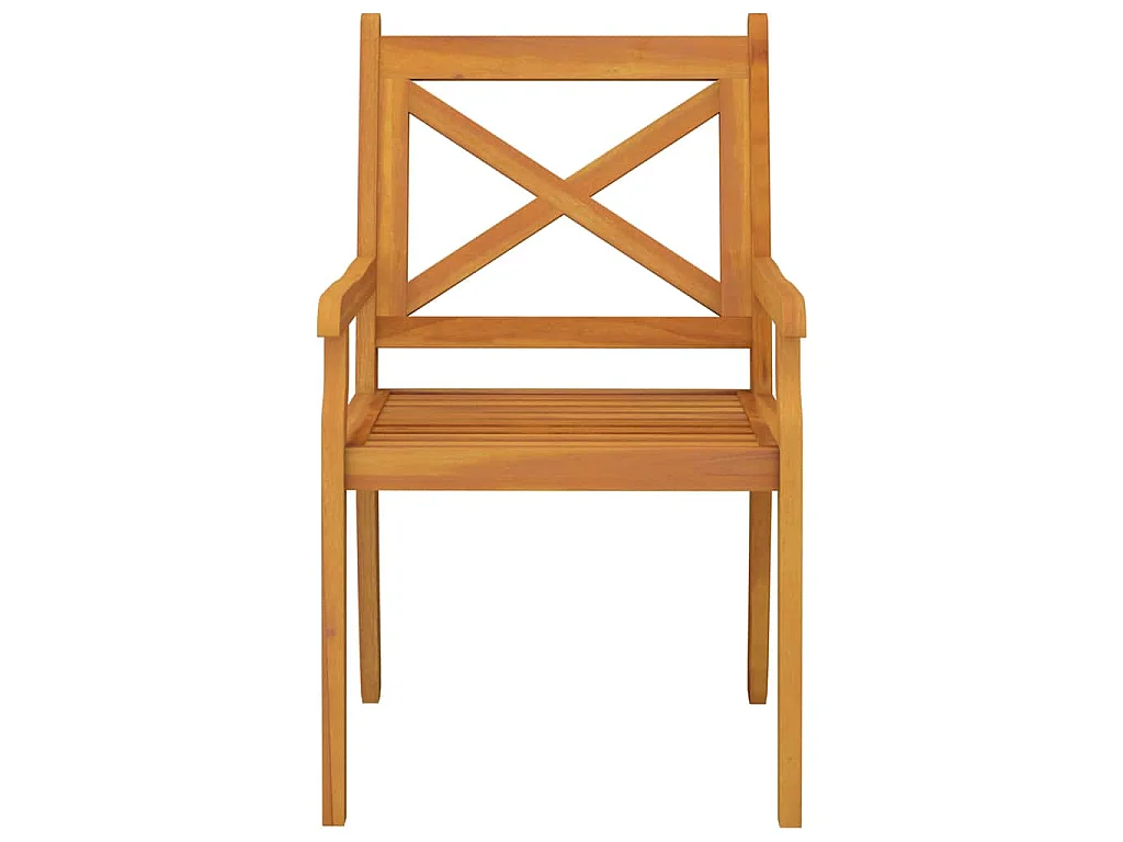 Ensemble à manger de jardin 3 pcs Bois d'acacia solide