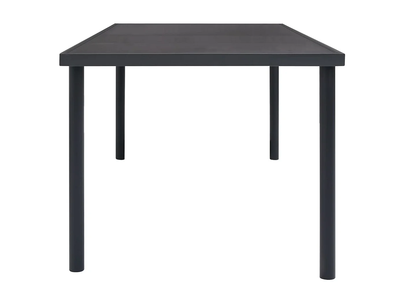 Mobilier de salle à manger d'extérieur 9 pc Acier