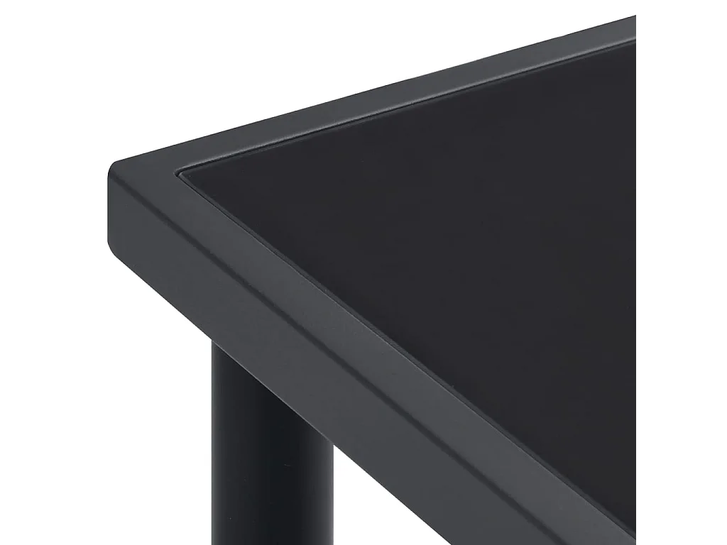 Mobilier de salle à manger d'extérieur 9 pc Acier