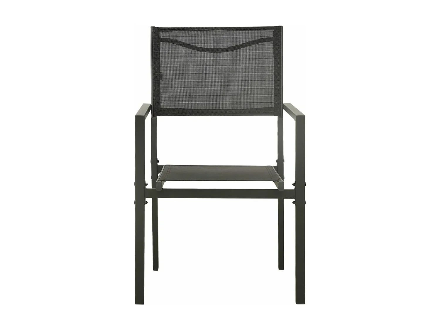 Mobilier de salle à manger d'extérieur 9 pc Acier