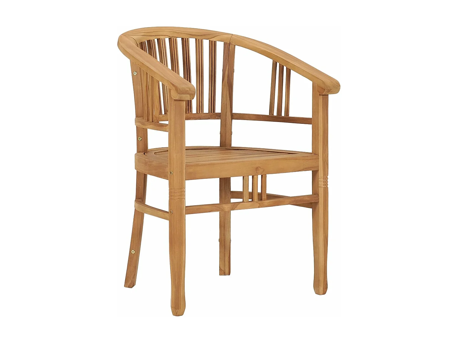 Ensemble à manger de jardin 5 pcs bois de teck solide