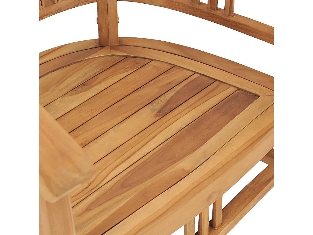 Ensemble à manger de jardin 5 pcs bois de teck solide
