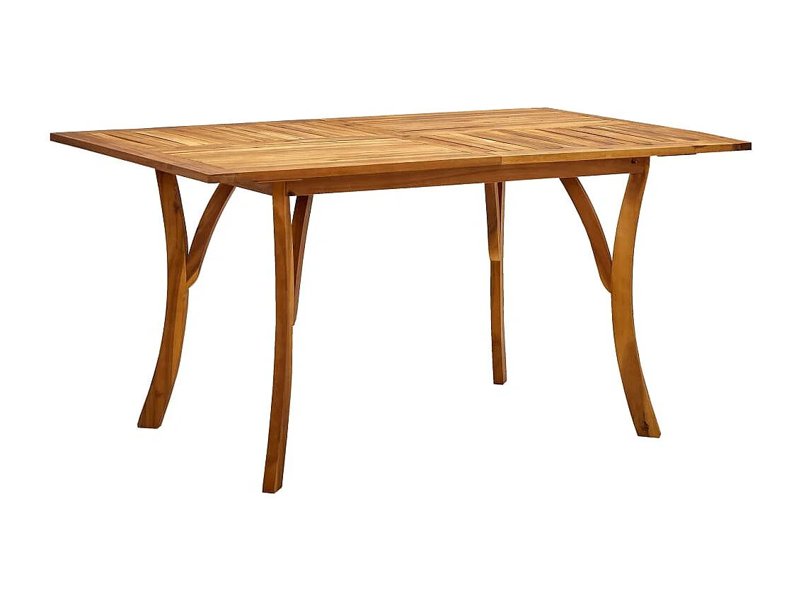 Set Mobili da Pranzo per Giardino 5 pz Beige