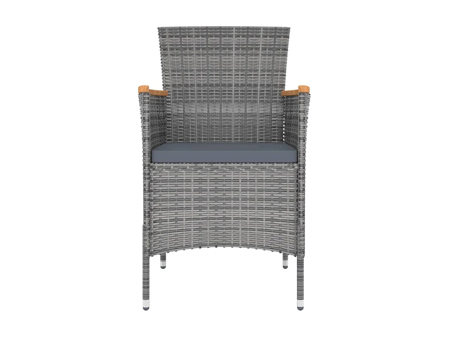 Ensemble à manger de jardin 13 pcs avec coussins Gris