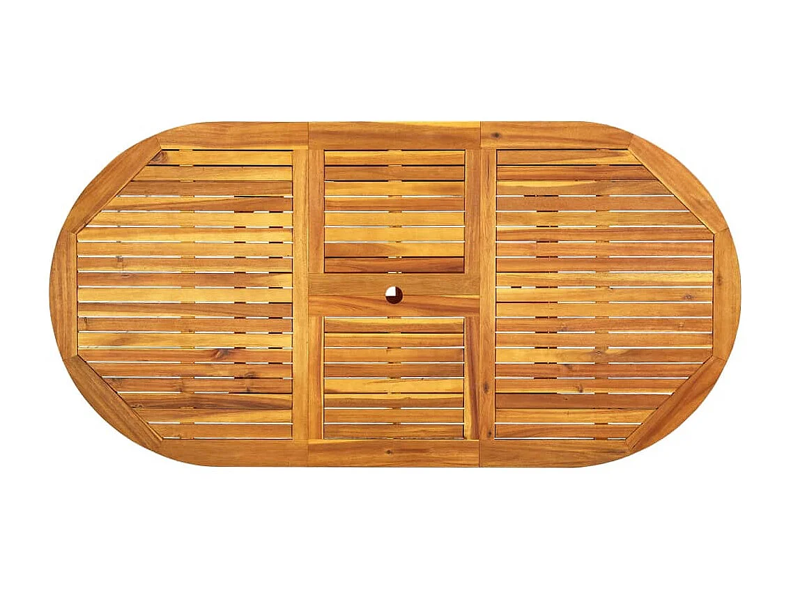 Ensemble à manger d'extérieur 7 pcs Bois d'acacia solide