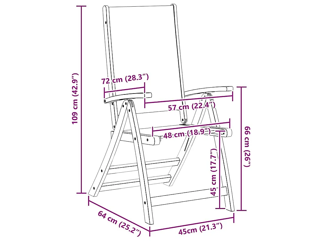 Ensemble à manger d'extérieur 7 pcs Bois d'acacia solide
