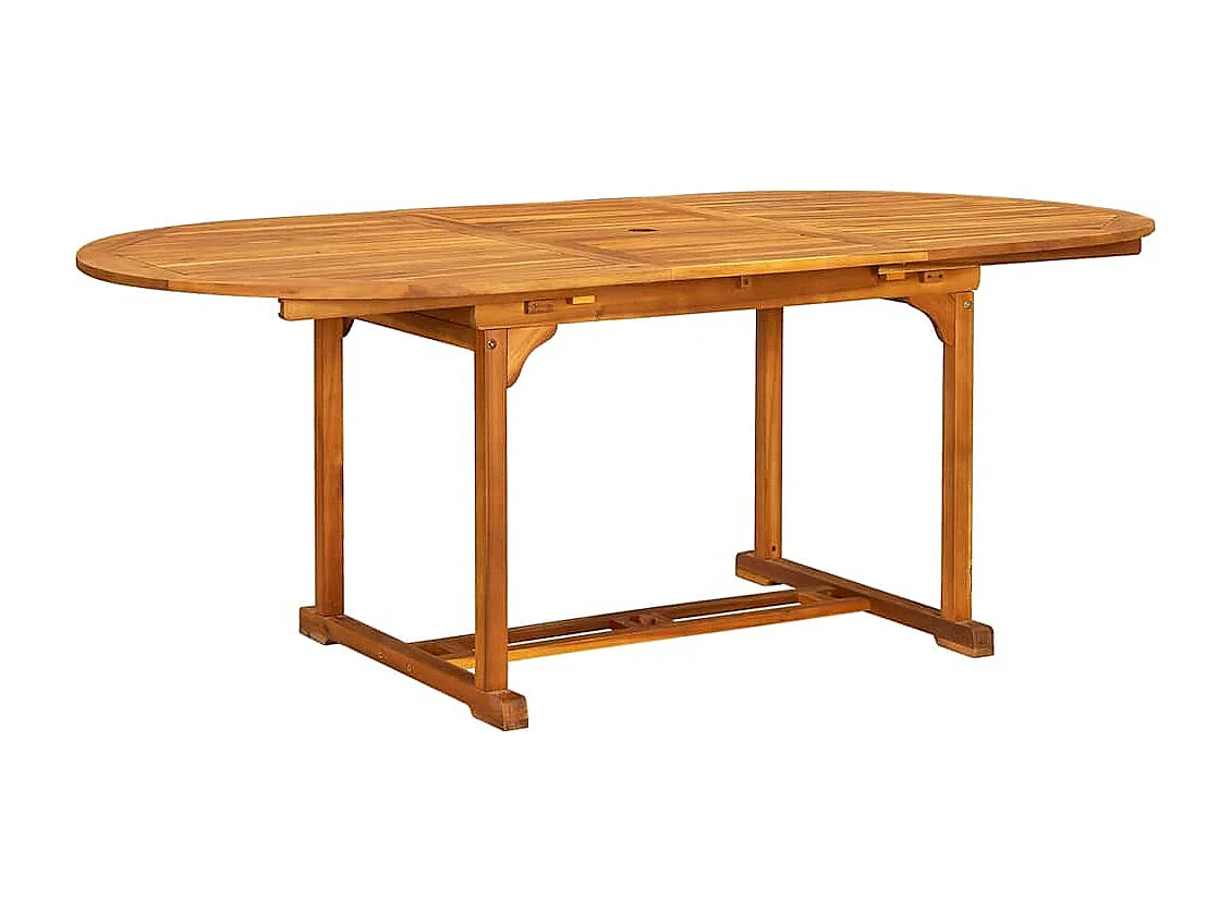 Ensemble à manger d'extérieur 7 pcs Bois d'acacia solide