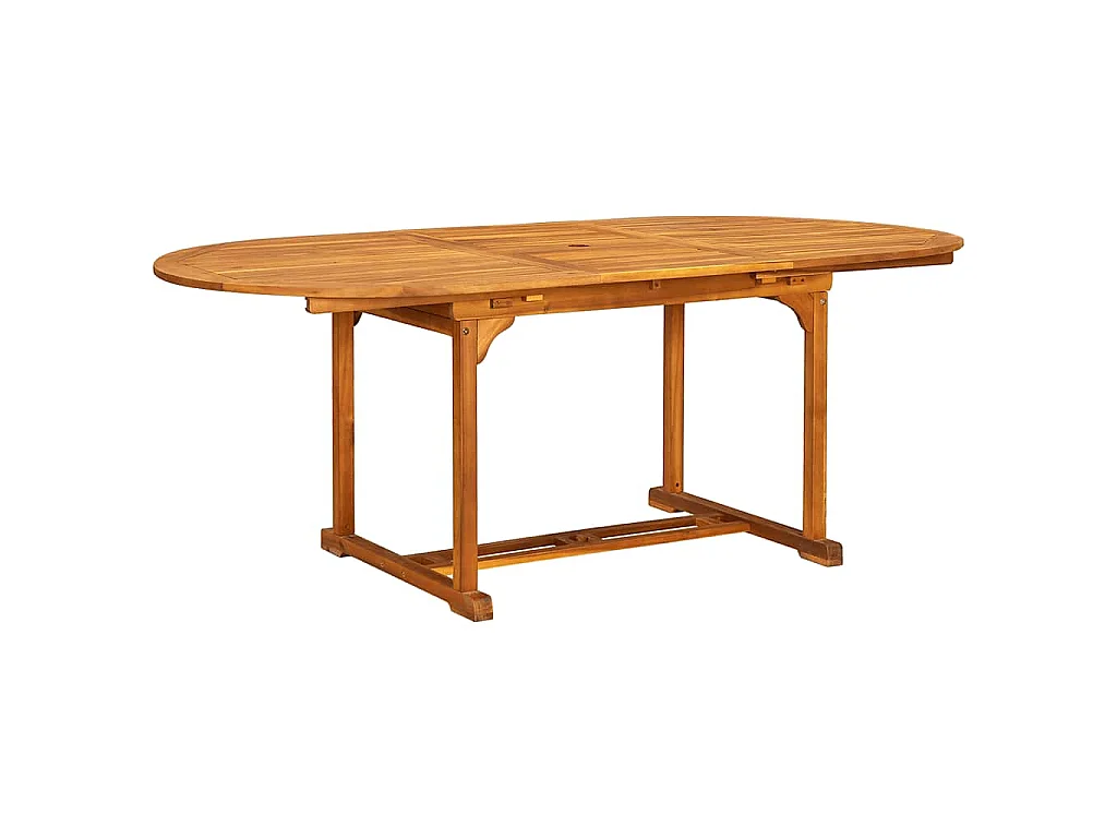 Ensemble à manger d'extérieur 7 pcs Bois d'acacia solide