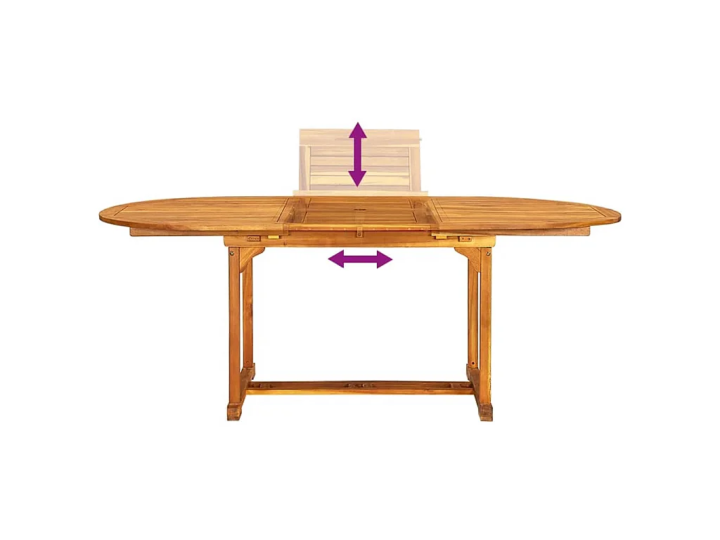 Ensemble à manger d'extérieur 7 pcs Bois d'acacia solide