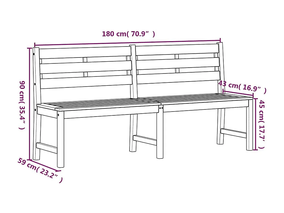 Ensemble à manger de jardin 3 pcs Bois de teck massif