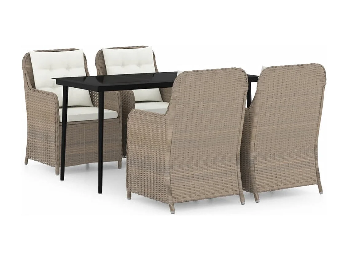 Set da Pranzo da Giardino Marrone