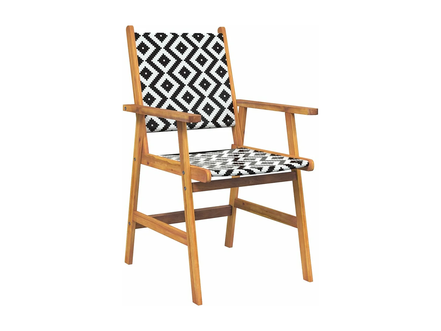 Ensemble à manger de jardin 5 pcs Bois d'acacia solide