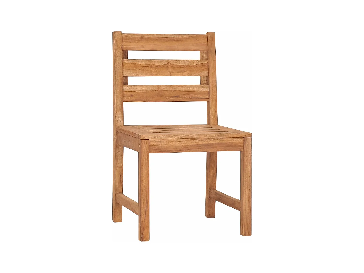 Set da Pranzo per Giardino 4 pz in Legno Massello di Teak