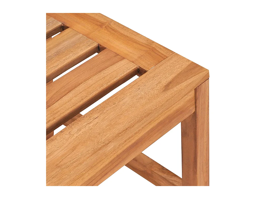 Set da Pranzo per Giardino 4 pz in Legno Massello di Teak