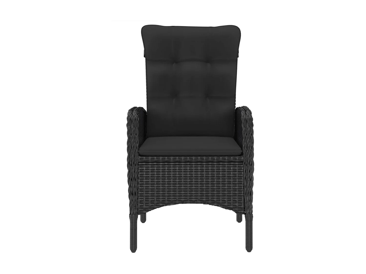 Set da Pranzo da Giardino 7 pz Nero