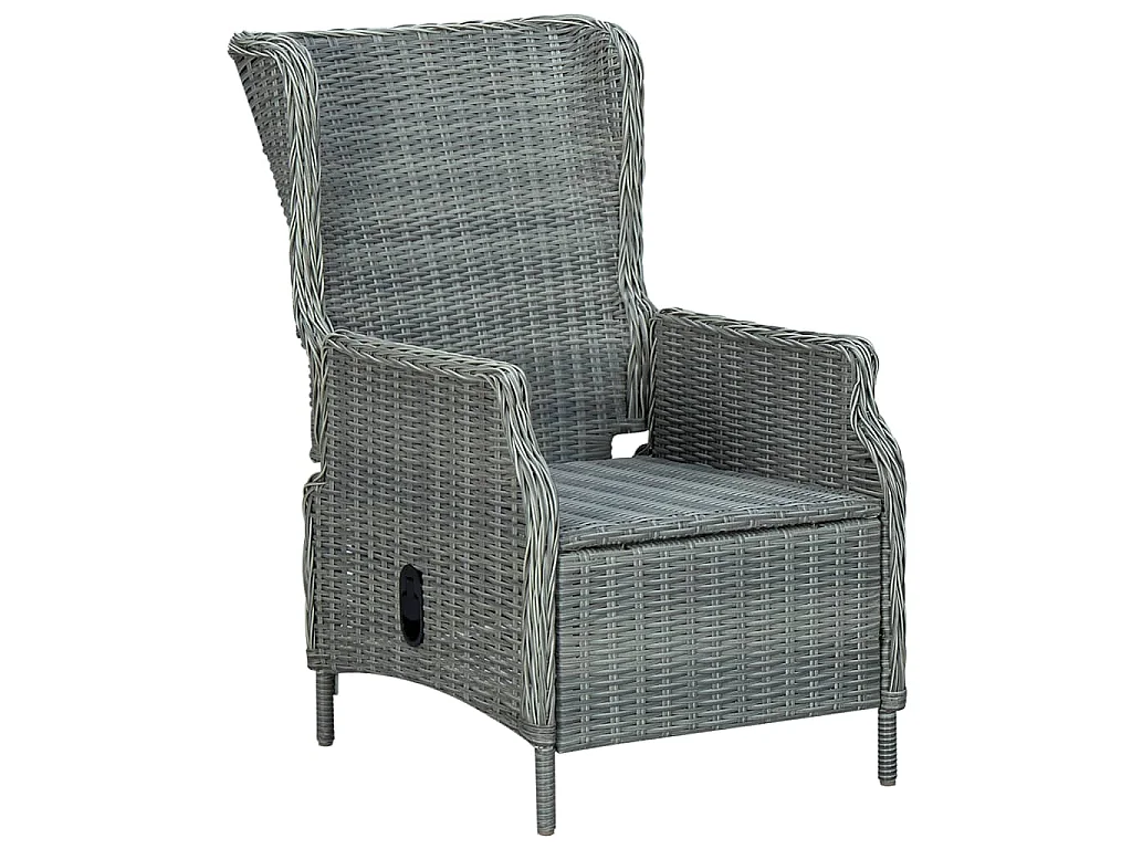 Set Mobili da Pranzo per Giardino 5 pz Grigio Chiaro