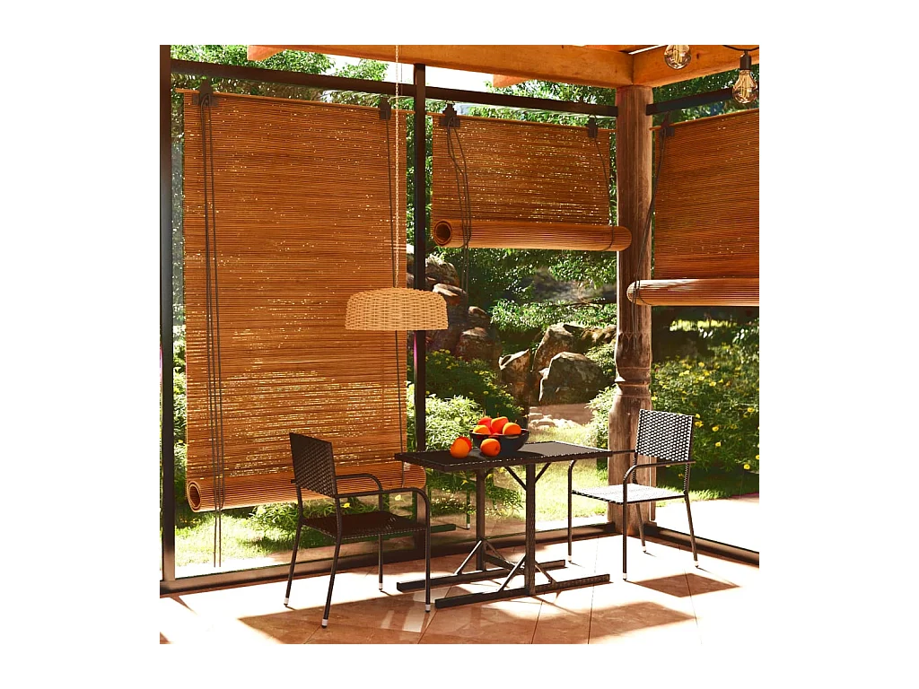 Ensemble à manger de jardin 3 pcs Noir