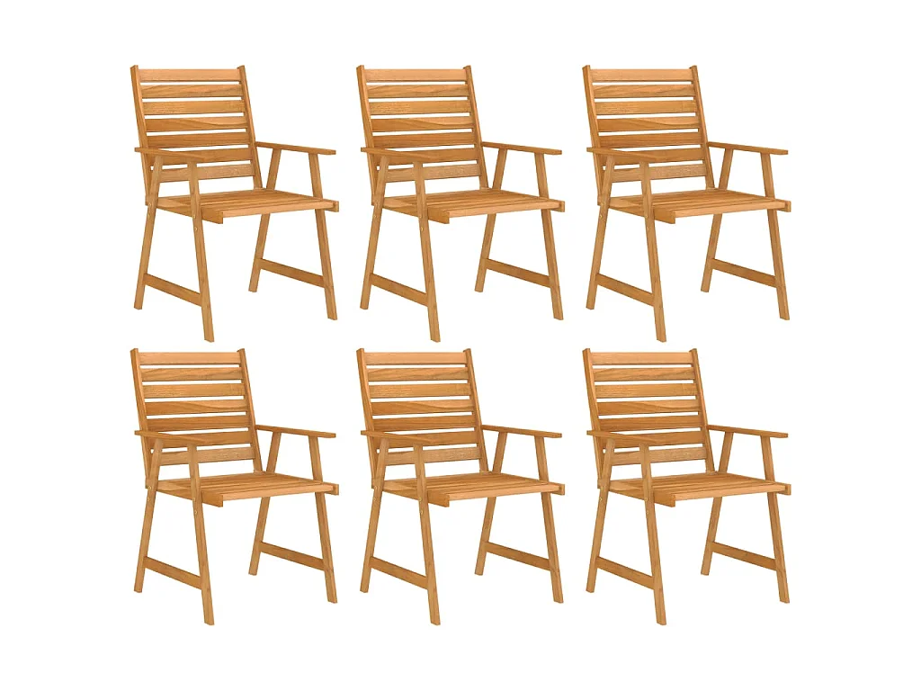 7-delige Tuinset massief acaciahout