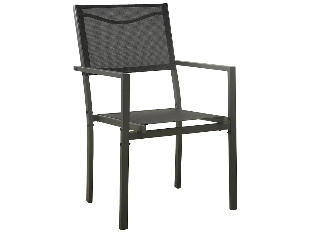 Mobilier de salle à manger d'extérieur 5 pcs Acier