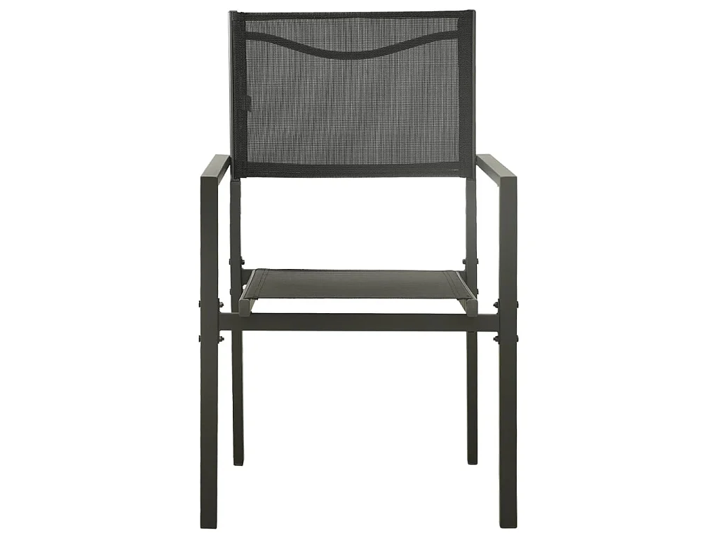 Mobilier de salle à manger d'extérieur 5 pcs Acier