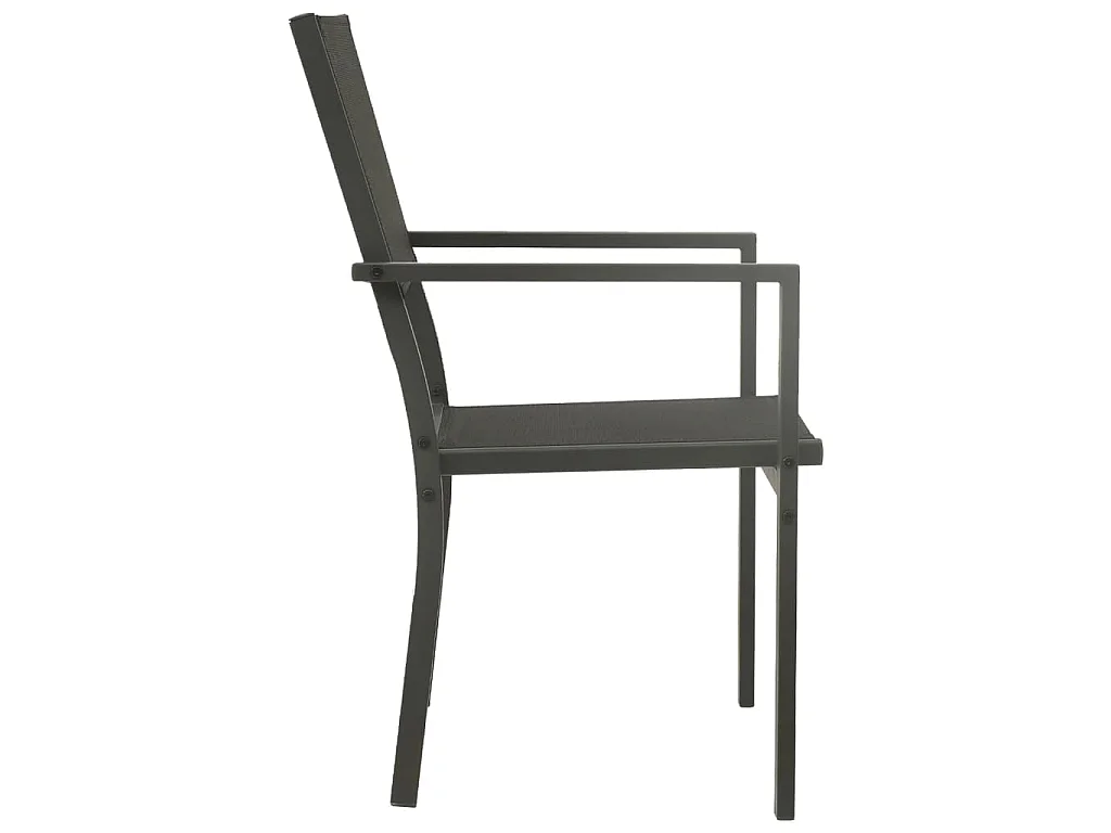 Mobilier de salle à manger d'extérieur 5 pcs Acier