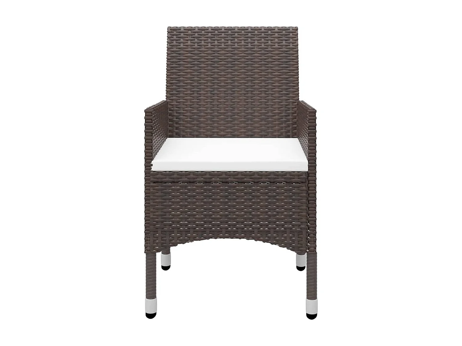 Set Mobili da Pranzo per Giardino 5 pz Marrone