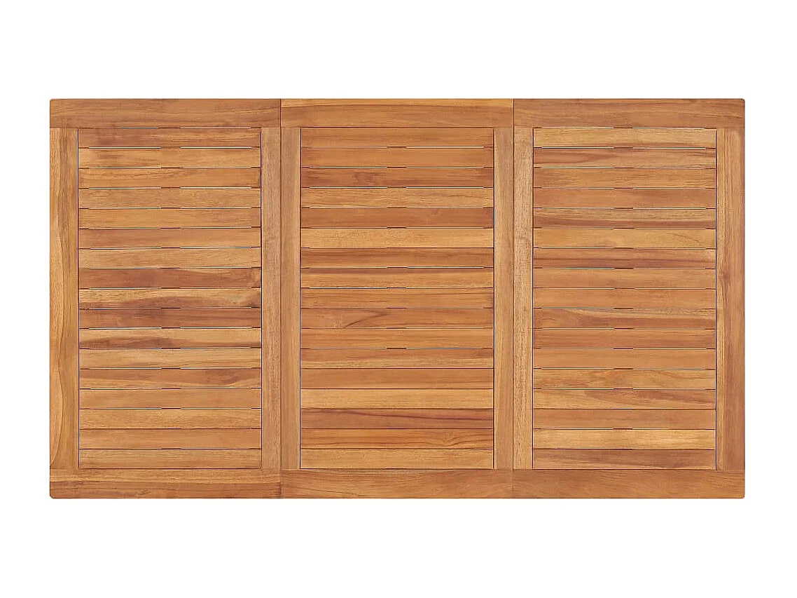 3 pcs conjunto de jantar para jardim madeira de teca maciça