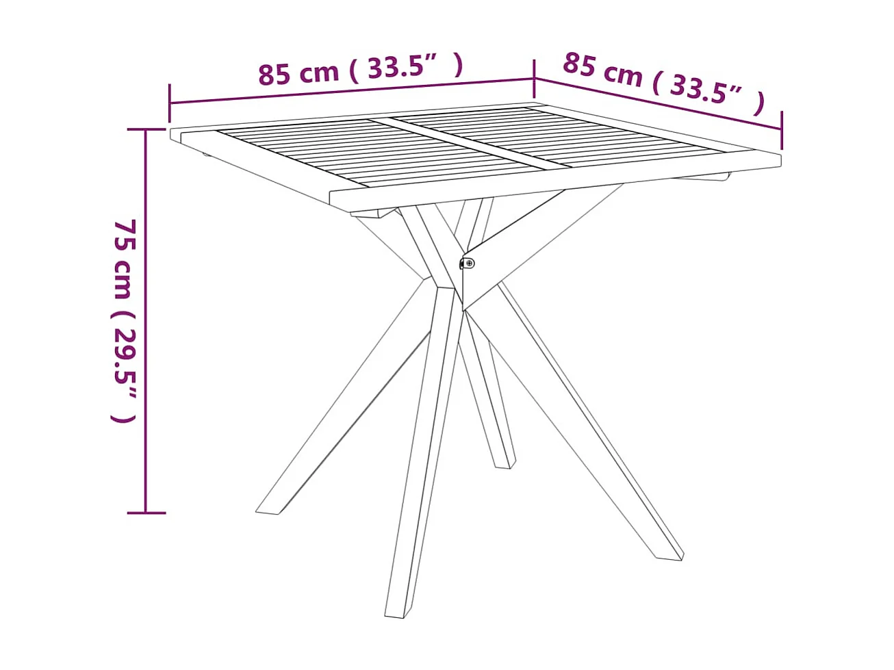 3 pcs conjunto de jantar para jardim madeira de acácia maciça
