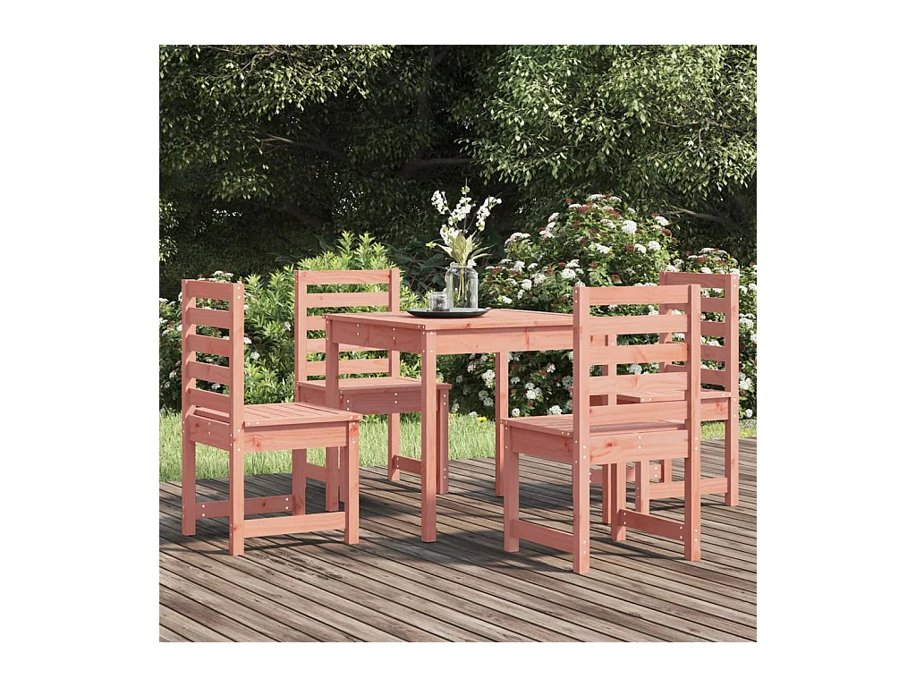 Ensemble à manger de jardin 5 pcs bois massif Douglas