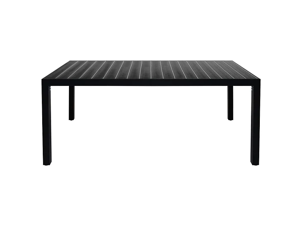 Set da Pranzo da Giardino 9 pz Nero e Marrone