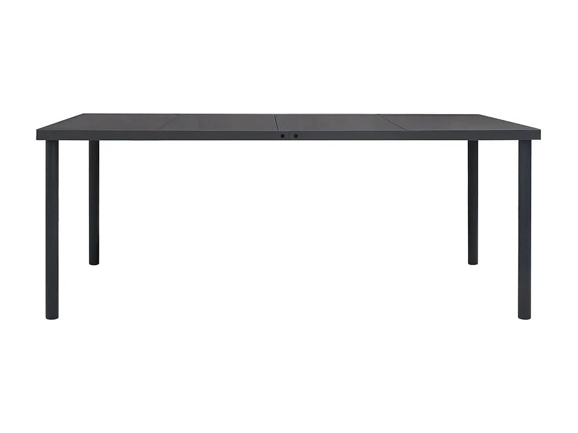 Mobilier de salle à manger d'extérieur 7 pcs Acier