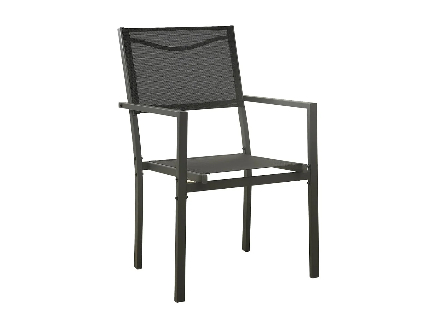 Mobilier de salle à manger d'extérieur 7 pcs Acier