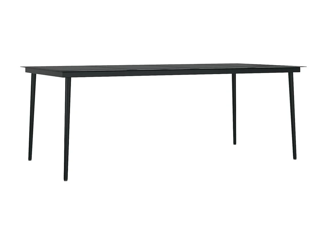 Ensemble à manger de jardin 9 pcs Noir