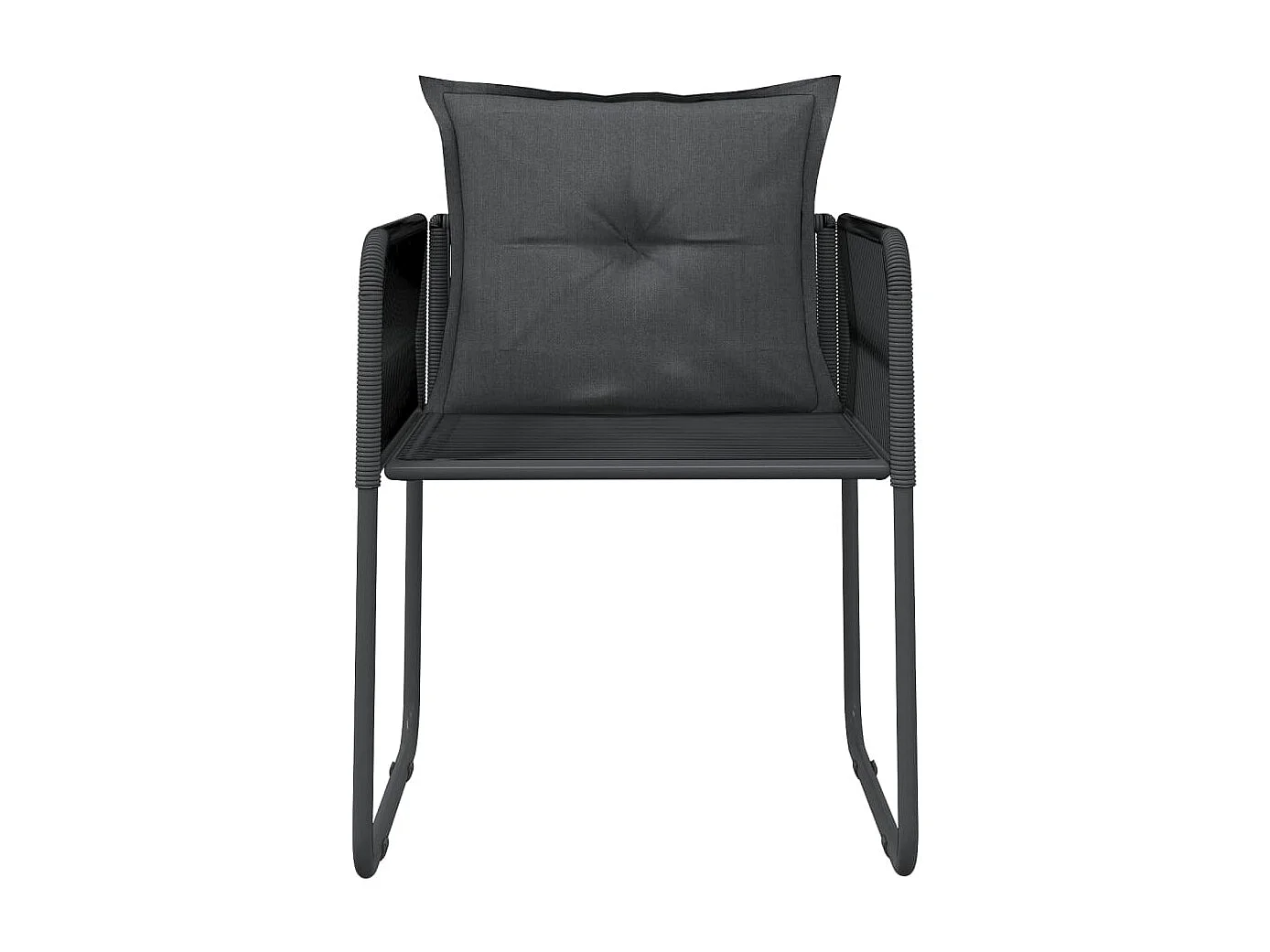 Ensemble à manger de jardin 7 pcs Noir