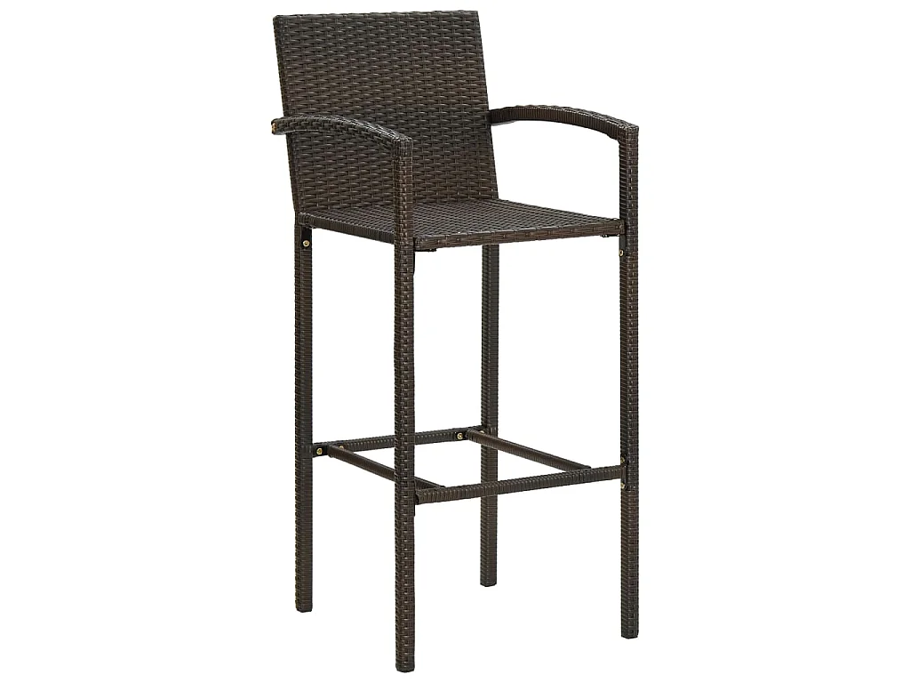 Set Bar da Giardino 9 pz Marrone