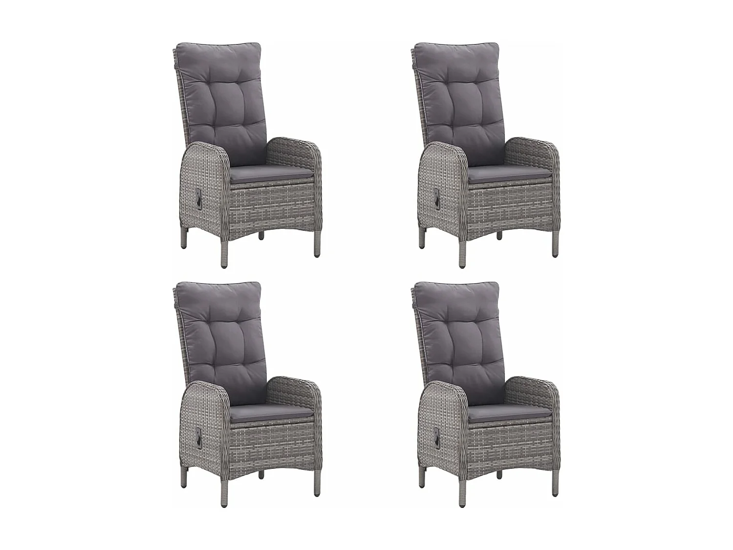 Set Mobili da Pranzo per Giardino 5 pz Grigio