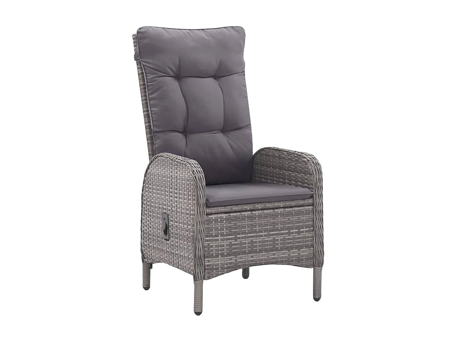Set Mobili da Pranzo per Giardino 5 pz Grigio