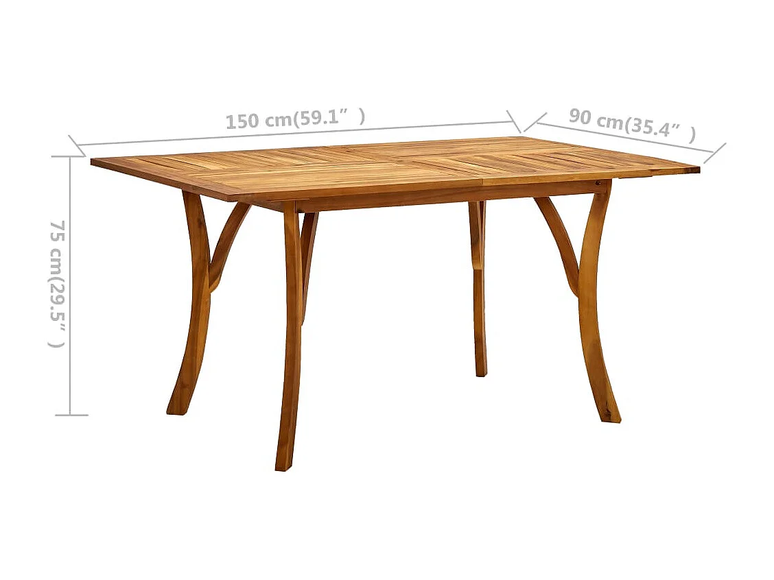 Set Mobili da Pranzo per Giardino 5 pz Grigio