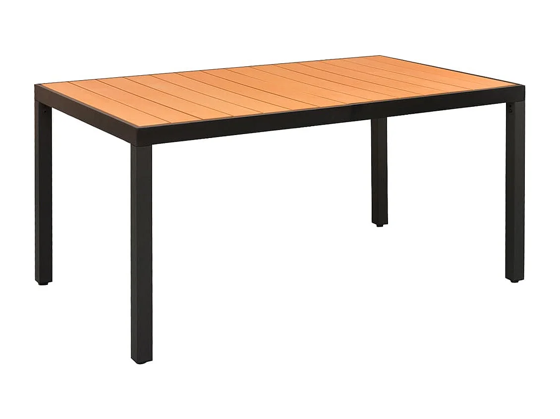 7-delige Tuinset zwart en bruin