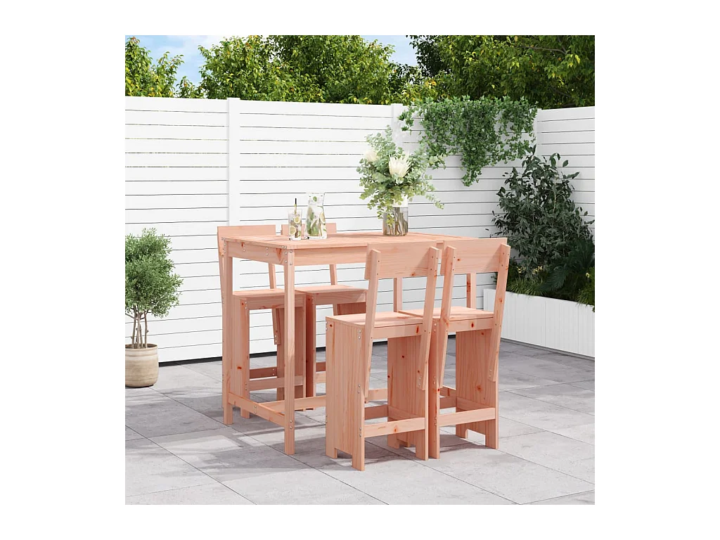 Ensemble de bar de jardin 5 pcs bois massif de Douglas